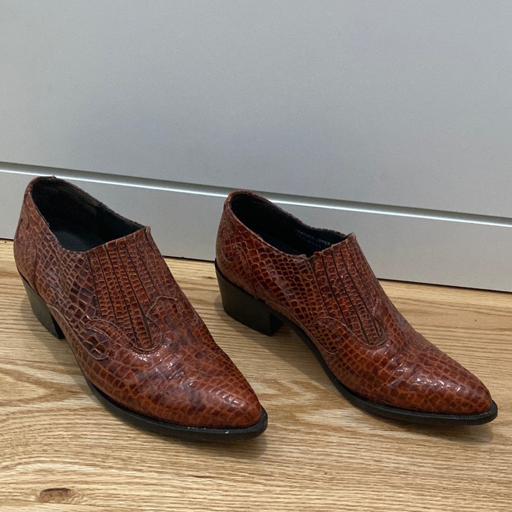 Dingo 5.5 leather cowboy boot slides